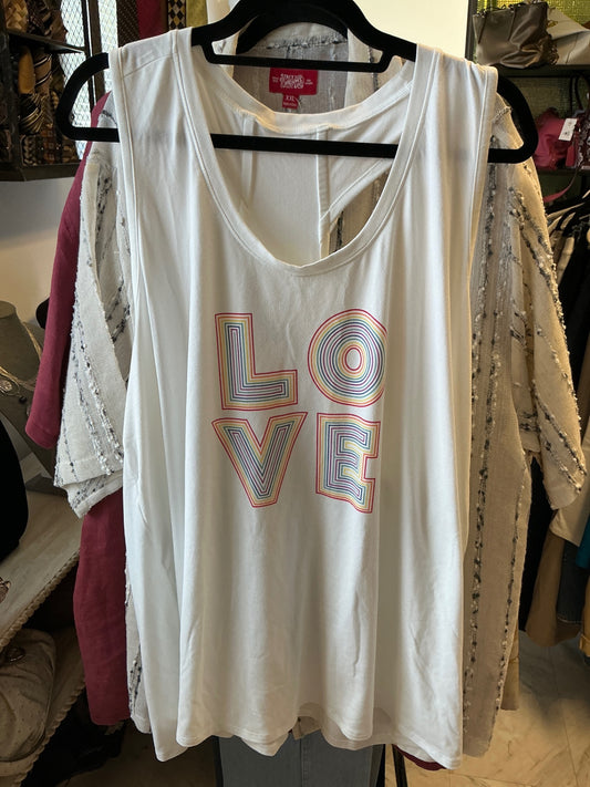 Livi Tank Top - White - 26/28