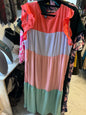 SHEIN Curve Dress - Multicolor (Coral, Grey, Peach, Mint Green) - 4x