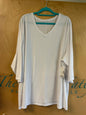 Catherine’s 3/4 Sleeve T-Shirt - White - 30/32