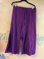 Terra & Sky Lounge Capris - Maroon - 4X 28/30