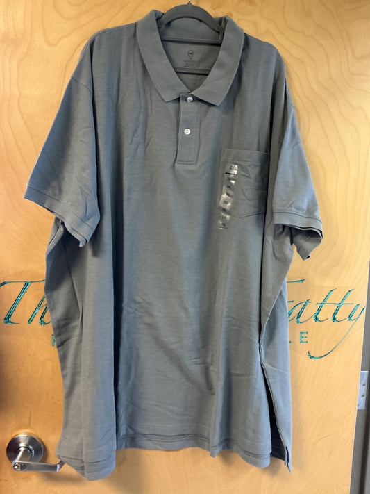 Harbor Bay Polo Shirt - Gray - 7XL NWT
