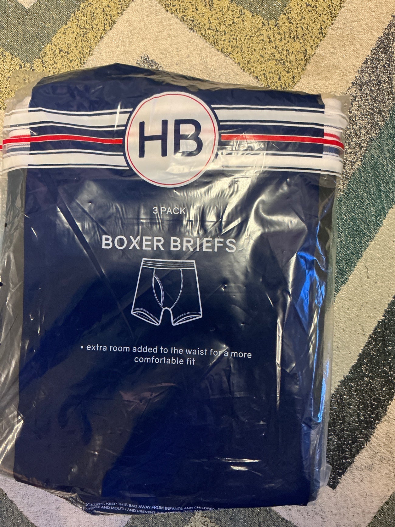 Harbor Bay Men’s Boxers -2 Pair - Black - 6XL