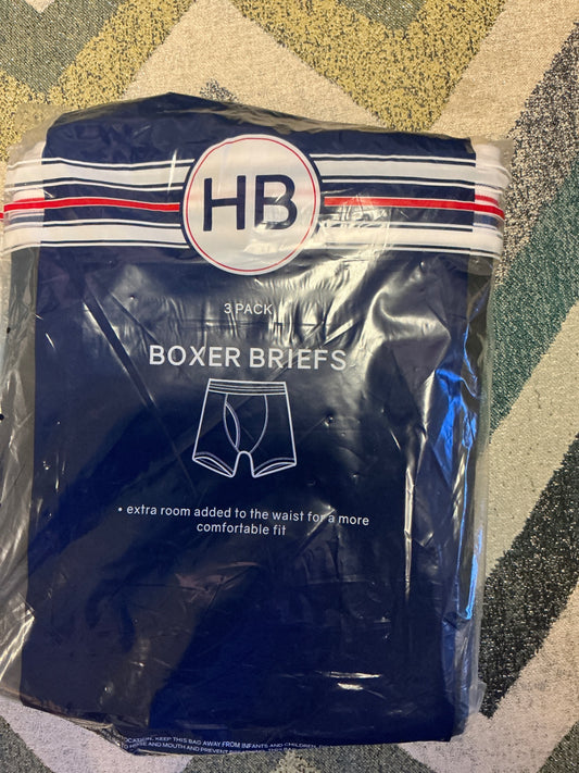 Harbor Bay Men’s Boxers -2 Pair - Black - 6XL