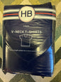 Harbor Bay Men’s V-Neck Undershirts - 3 Pack - Black - 8XL NWT