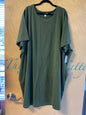 Terra & Sky T-Shirt Dress - Olive green - 5X