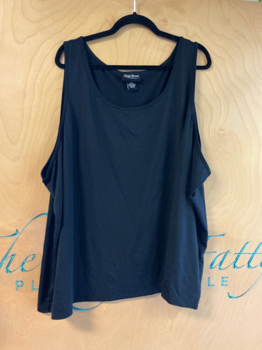 Maggie Barnes Sleeveless Top - Black - 5X 32/34