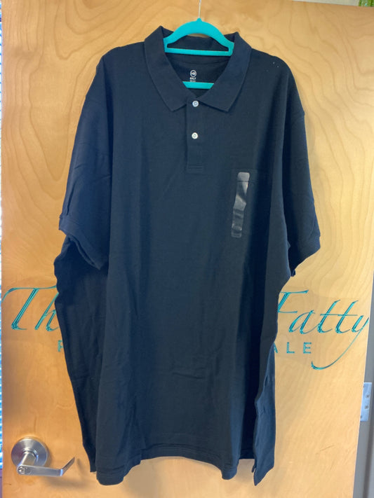 Harbor Bay Polo Shirt - Black - 6XLT