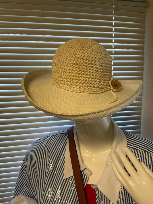 Straw Sun Hat - Cream - O/S