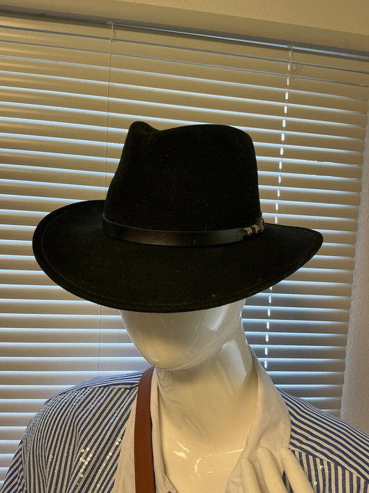 Flex Felt 100% Wool Safari Hat - Black - S