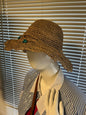 Outrageous Straw Sun Hat - Beige - O/S