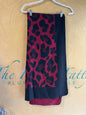 Reversible Poncho - Red and black - O/S
