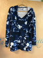 LuLaRoe Hooded T-Shirt - Navy blue and white - XL NWOT