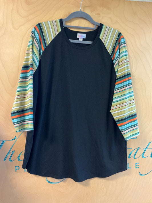 LuLaRoe Long Sleeve T-Shirt - Black - 3XL NWOT