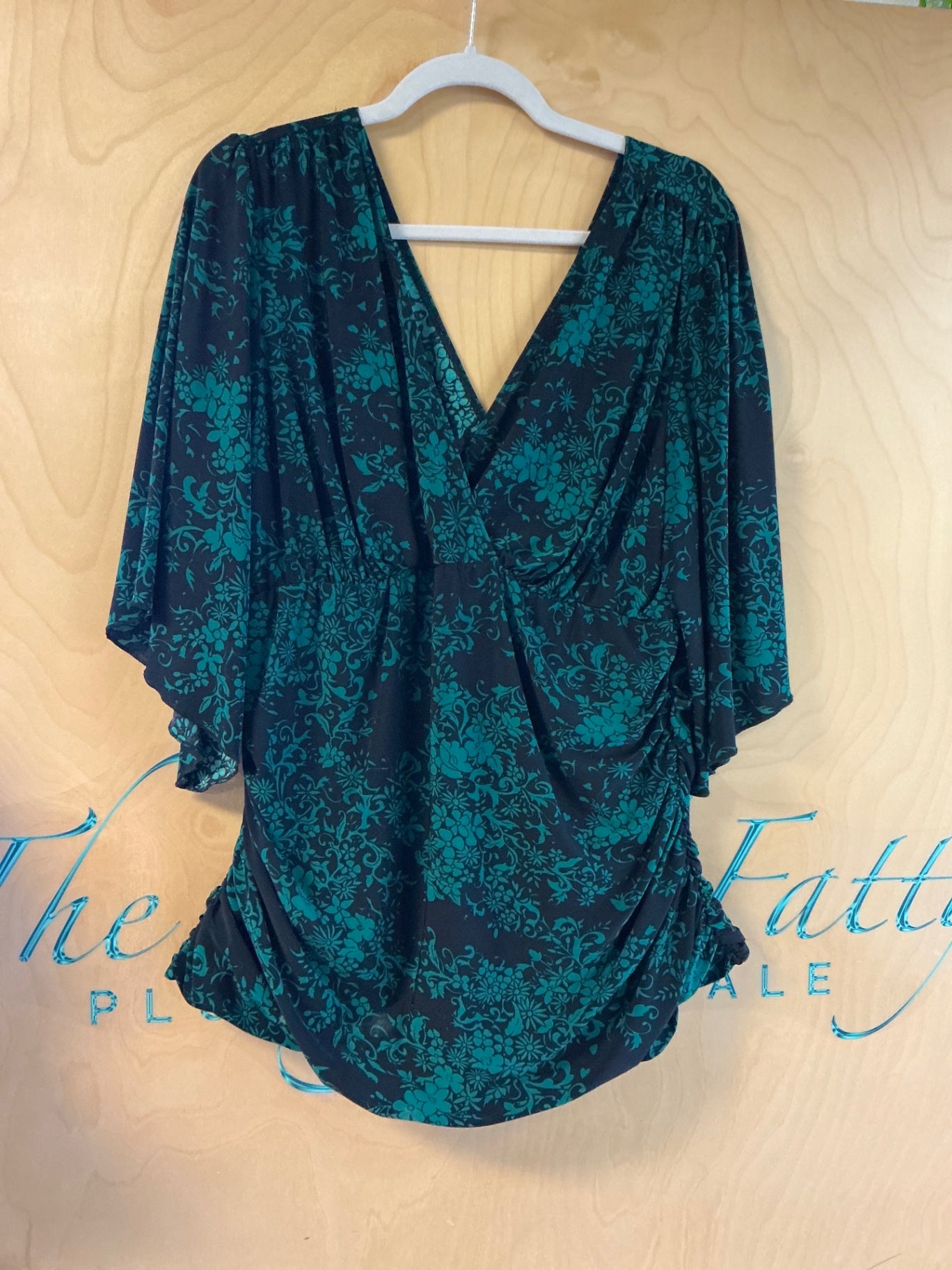 KIYONNA Blouse - Dark Blue and Teal - 2