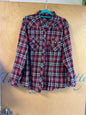 Torrid Long Sleeve Button Up Shirt - Red and black plaid - 2