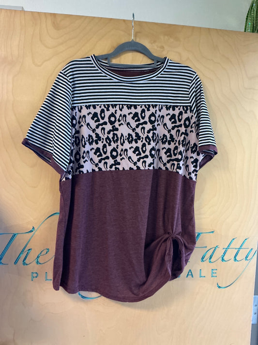 T-Shirt - Burgundy - 2XL