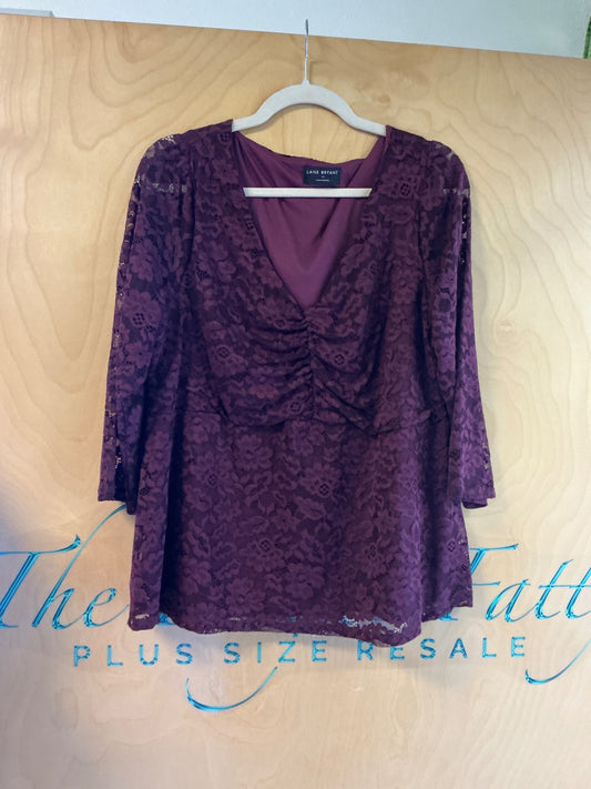 Lane Bryant Blouse - Purple - 14