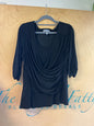 b-slim Blouse - Black - 2X