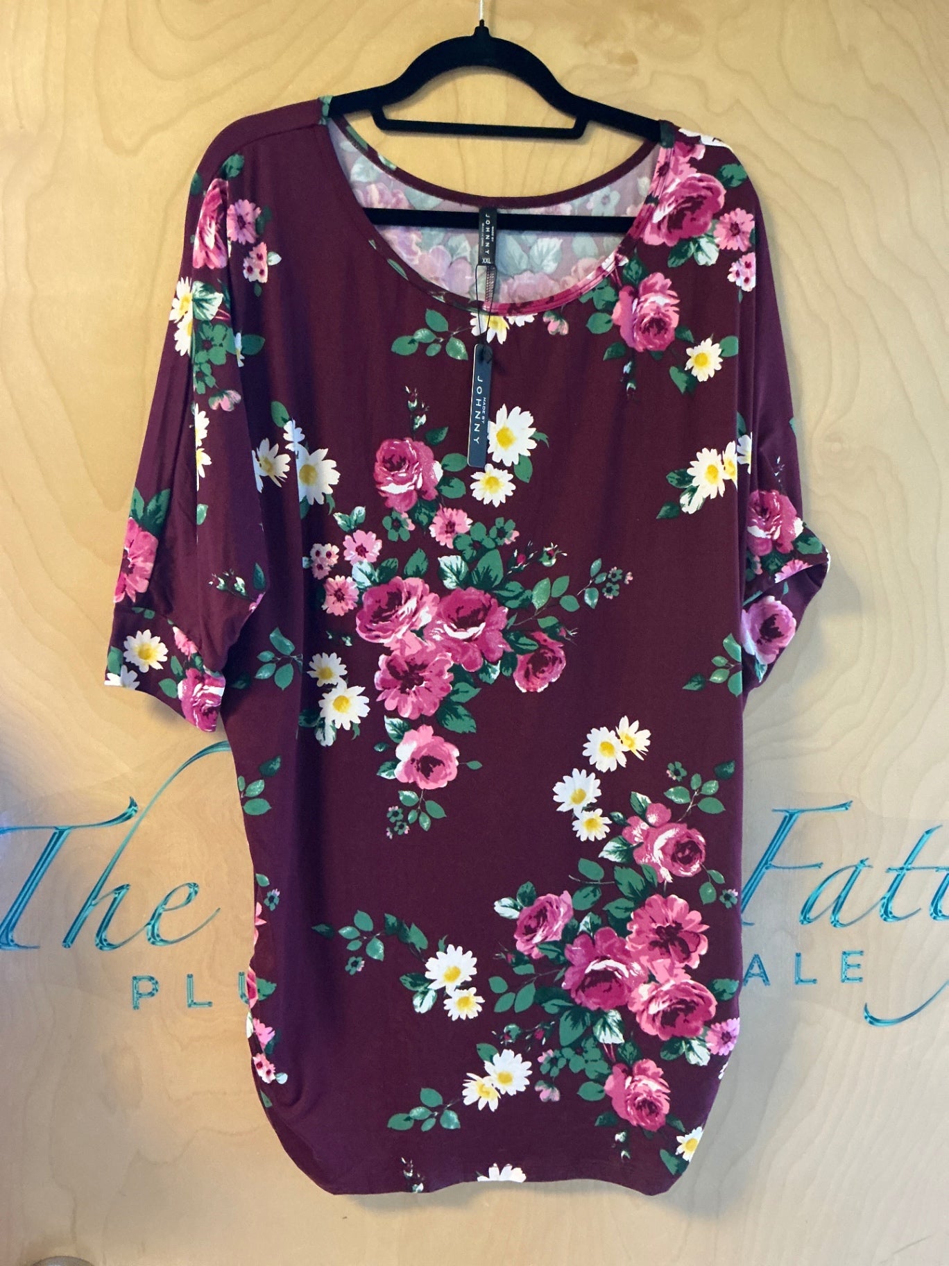 Johnny Tunic Top - Burgundy - XXL