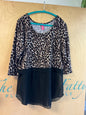 Mix & Co Blouse - Leopard print (brown, black, and beige) - XL