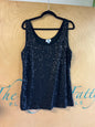 Old Navy Tank - Black Sequin - XXL