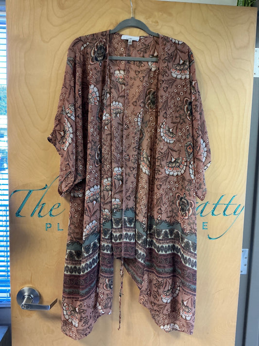 Fourteenth Place Kimono - Brown - L-2XL