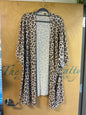 Tees2urDoor Kimono - Beige with black and brown leopard print - 4XL/5XL