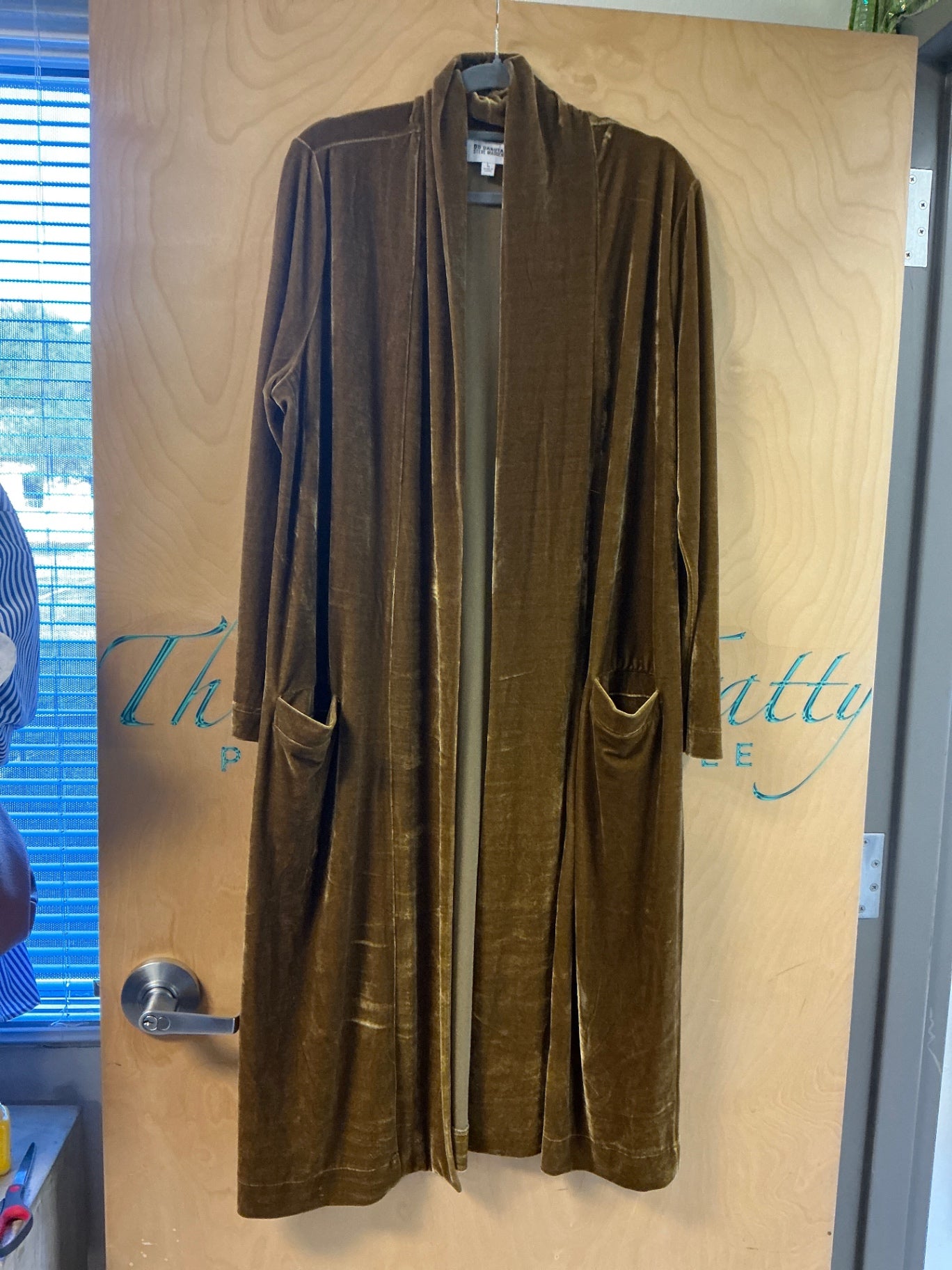Velvet Kimono - Gold - L-2XL