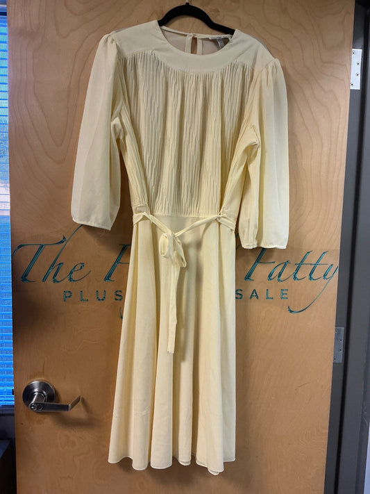 Sally Lou Dress - Yellow - 1X-2X