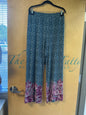 Ruby Rd. Wide Leg Pant - Multicolored (mainly blue and purple) - 3X NWT