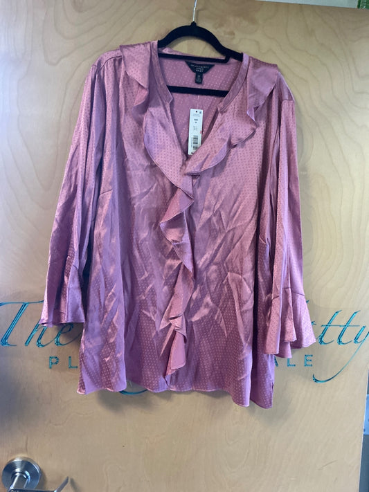 Investments Blouse - Pink - 3X NWT