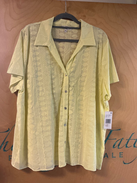 Moa Moa Blouse - Yellow - 3X