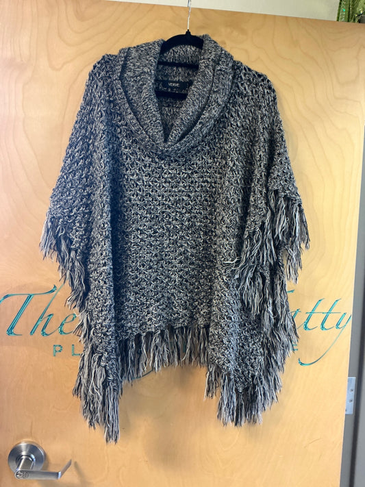 VERVE Poncho - Multicolor (Black, White, Gray) - XL