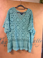 Roaman's Sweater - Aqua - 34/36