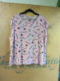 Friends Pajama Set (Shorts & Shirt) - Pink - 3X