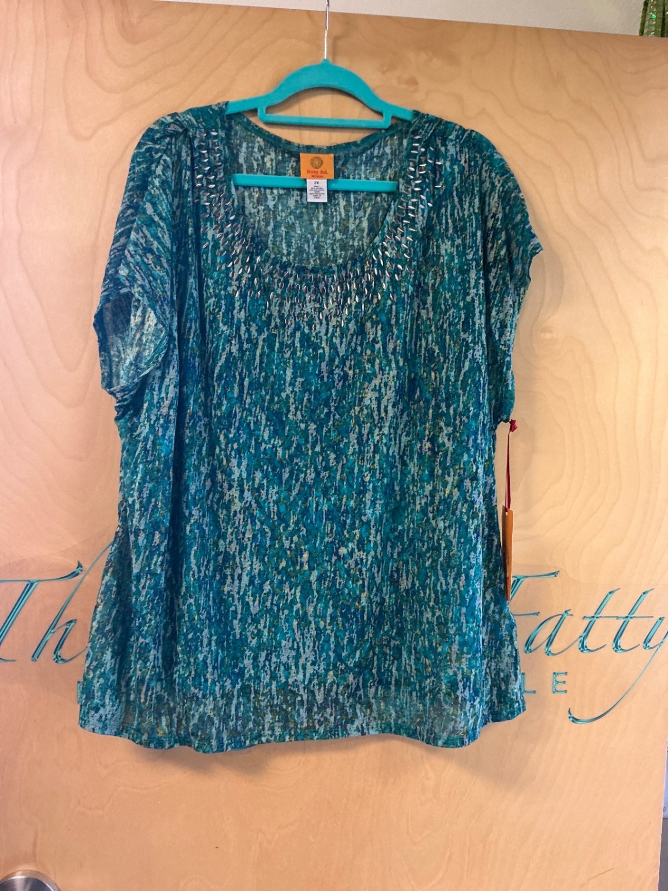 Ruby Rd. Blouse - Blue - 2X NWT