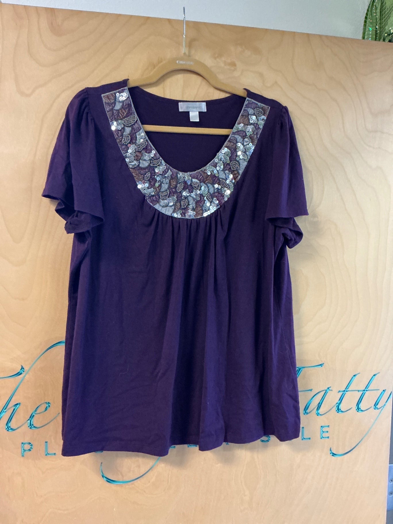 Dressbarn Blouse - Purple - 1X