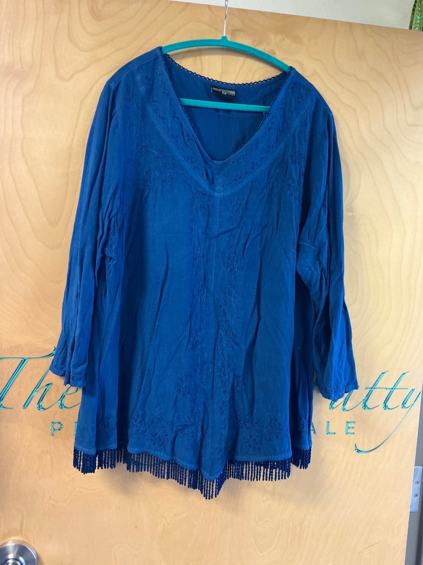 Holy Clothing Blouse - Blue - 2X