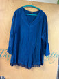 Holy Clothing Blouse - Blue - 2X