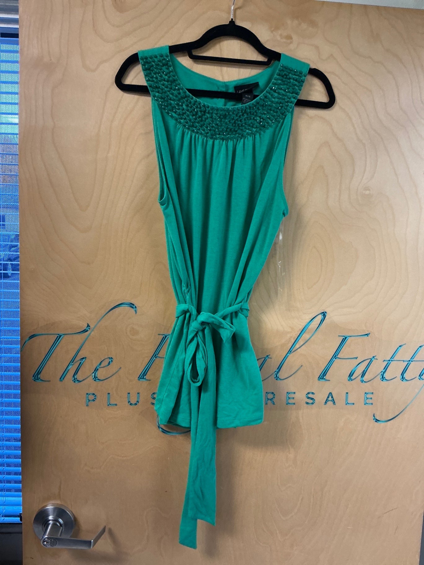 Lane Bryant Sleeveless Blouse - Turquoise - 14/16