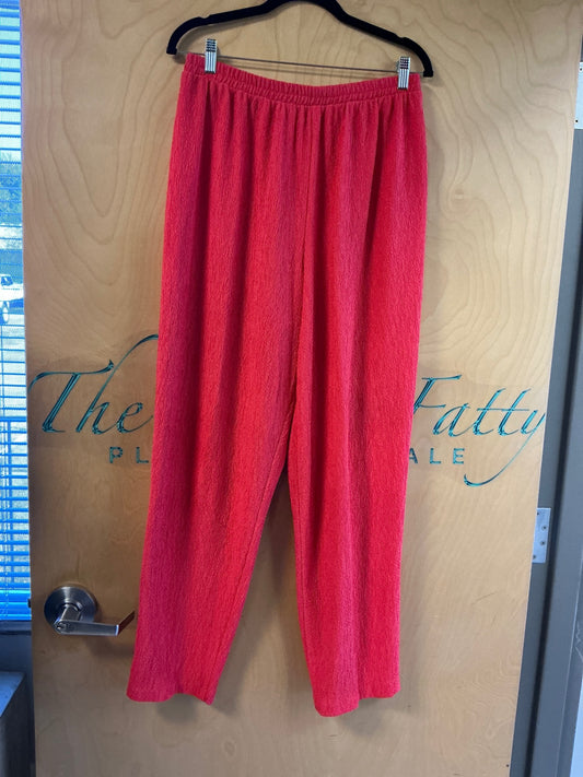 Liz Baker Pants - Red - 1X