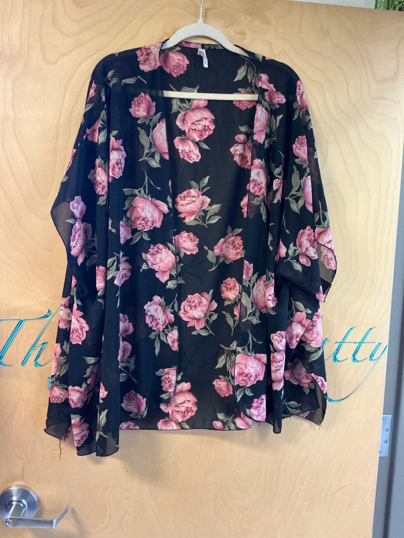 Live 4 Truth Cover-Up - Black with pink and green floral pattern - 3X