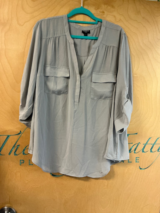 TORRID Blouse - Gray - 3