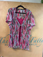 Fred David Layered Blouse - Multicolor (Pink, Purple, Green, White, Black) - 18/20