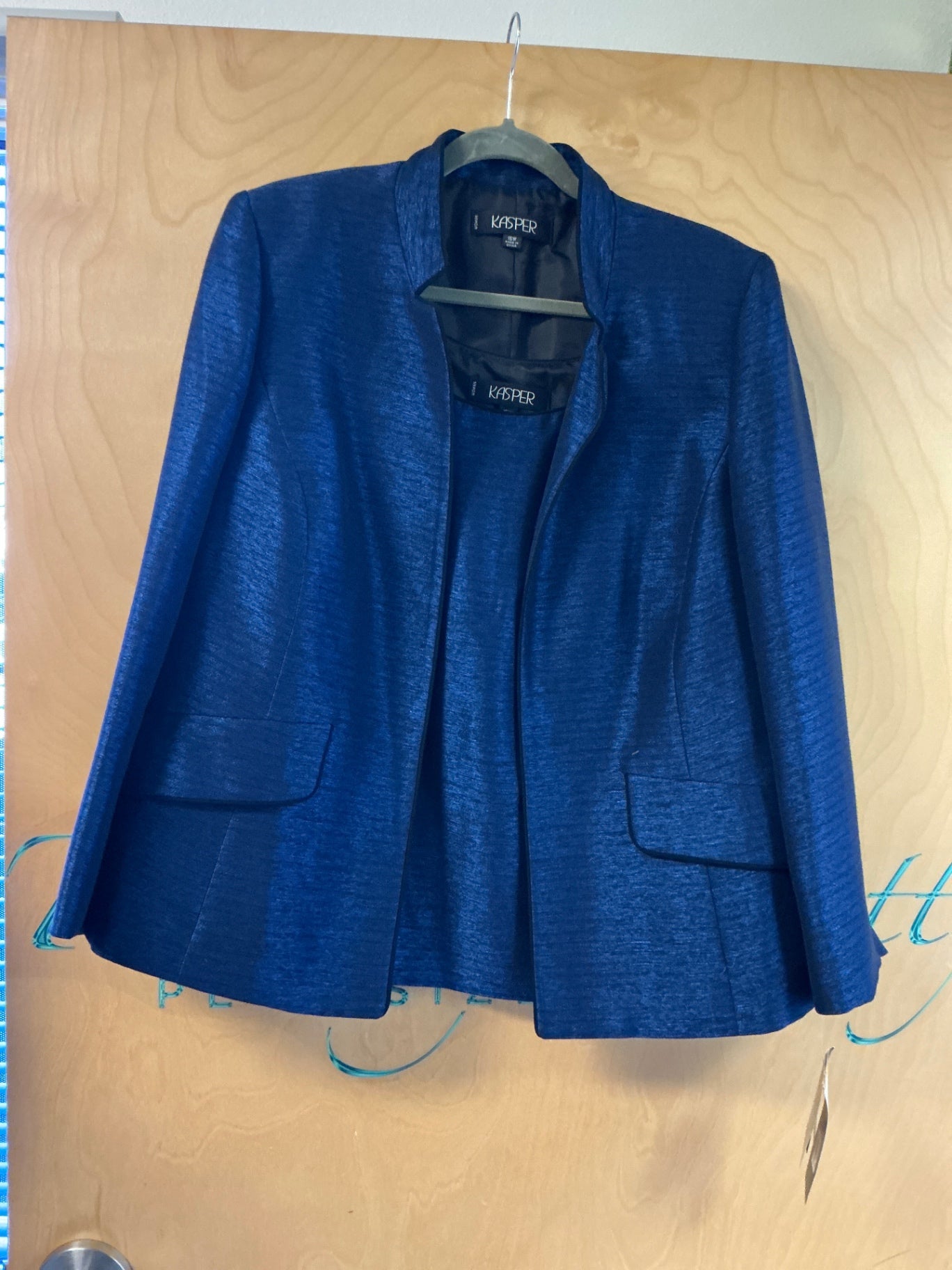 Kasper Blazer w/ Tank Set - Blue - 16W