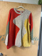 Logo Knit Sweater - Multicolor (Red, Gray, Yellow, Green) - 2X
