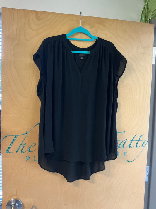 Worthington Tops - Sleeveless Blouse - Black - 2X